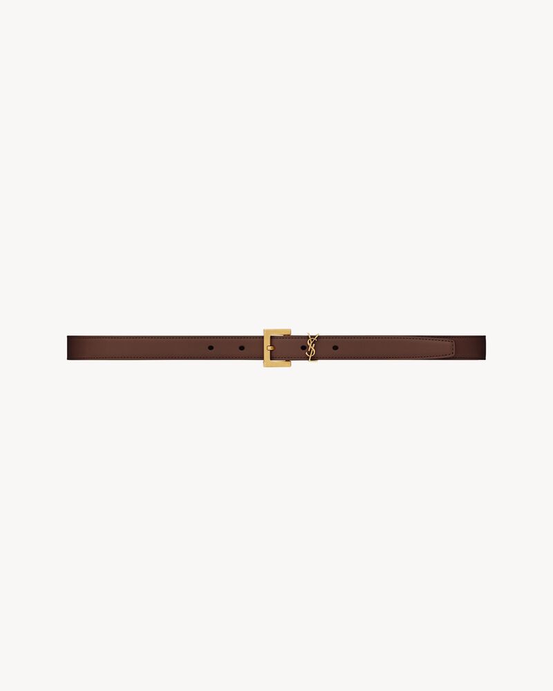 cassandre thin belt in smooth leather - Image 1